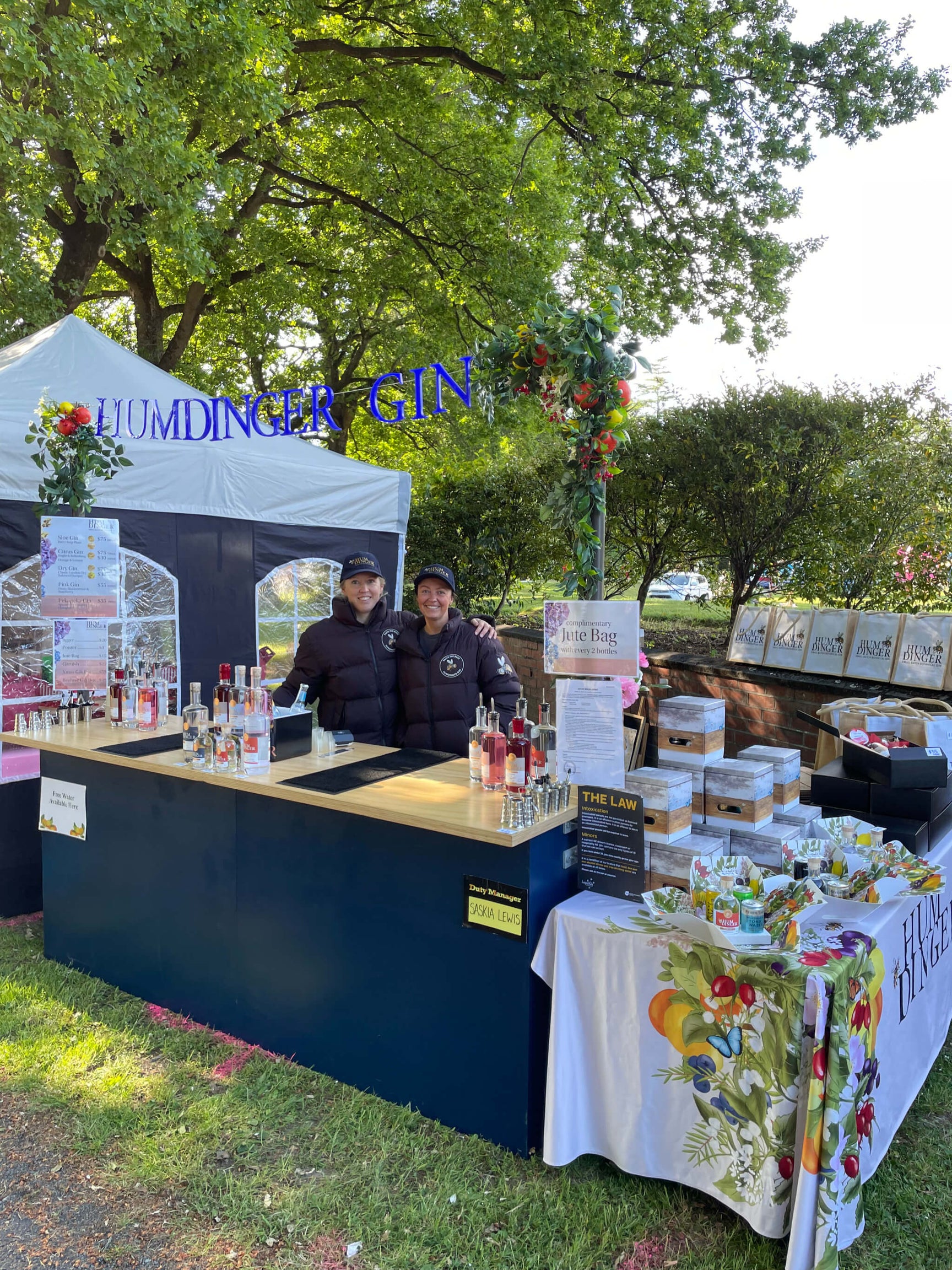 Humdinger Gin at the Geraldine festival