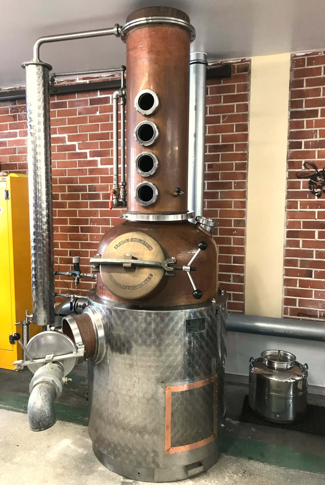 Humdinger's copper gin still in Geraldine