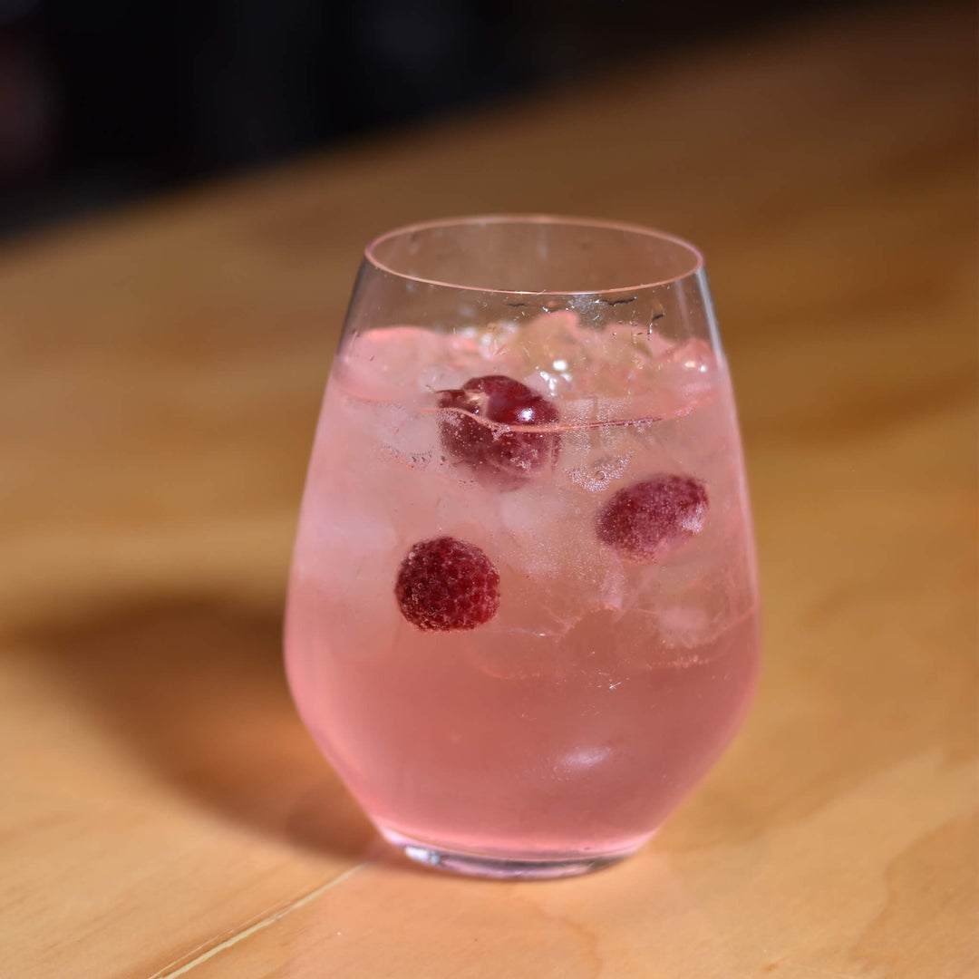 Humdinger Pink on Pink gin cocktail