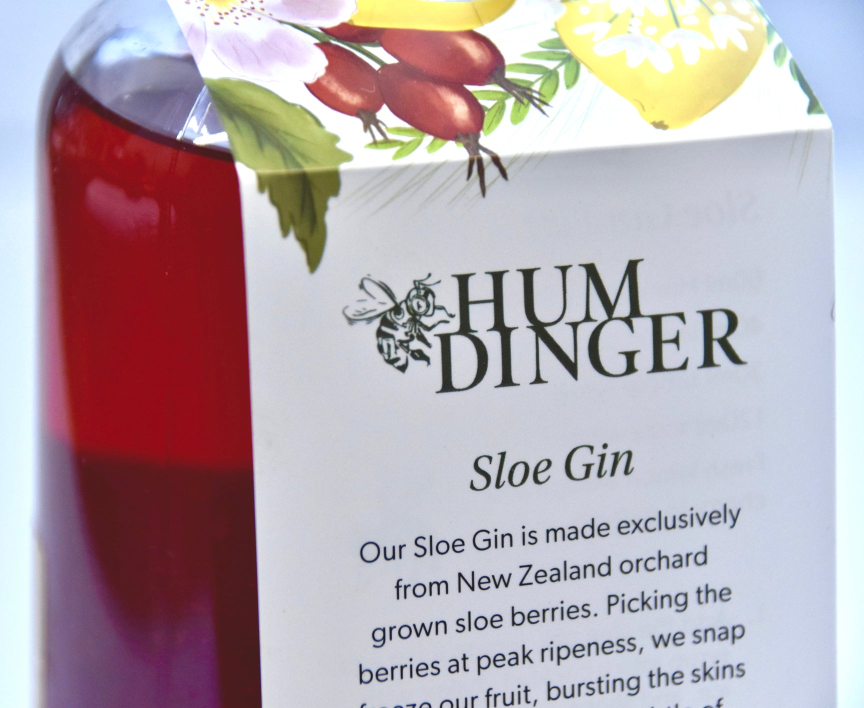 Humdinger Sloe Gin bottle