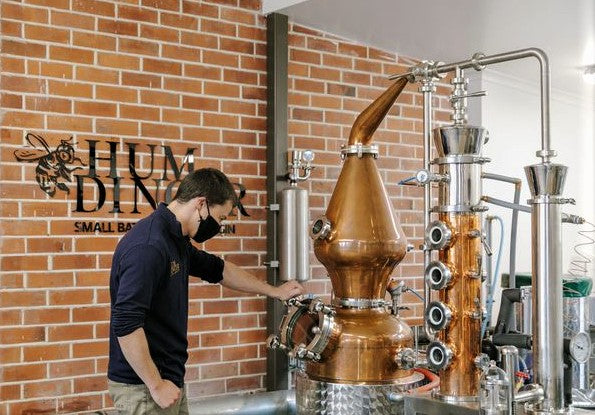 Humdinger Gin Distillery being operated by owner Andrew Lewis