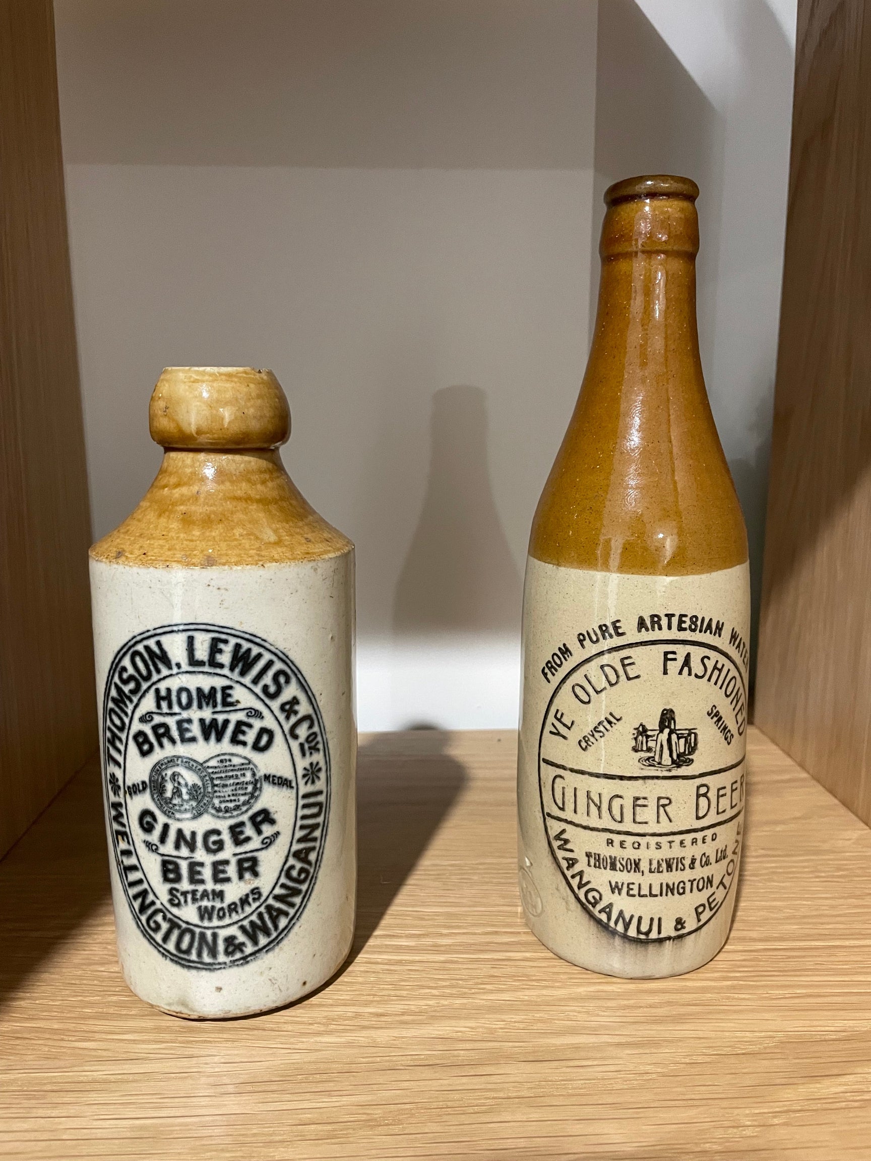 Geraldine Distillery family history bottles