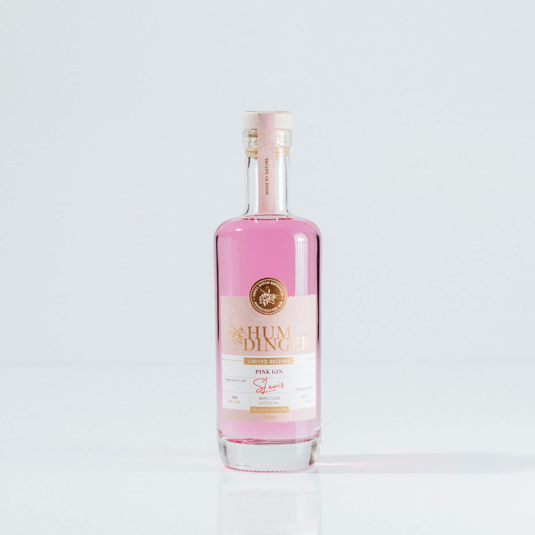 Humdinger Premium Pink Gin from Geraldine NZ