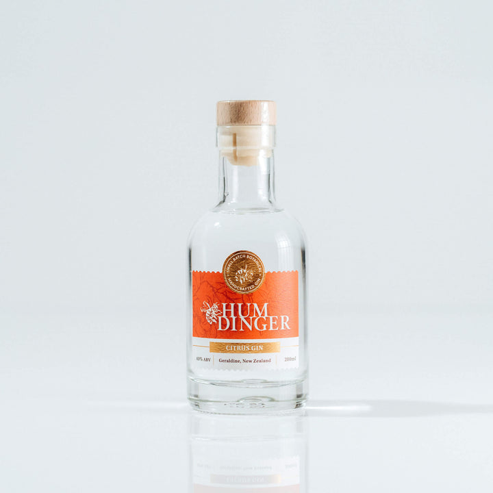 Humdinger Premium 200ml Citrus Gin from Geraldine NZ