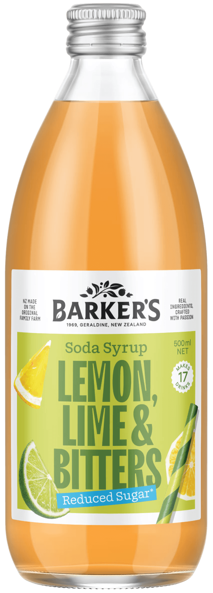 Barkers Lemon, Lime and Bitters Gin Cocktail Mixer