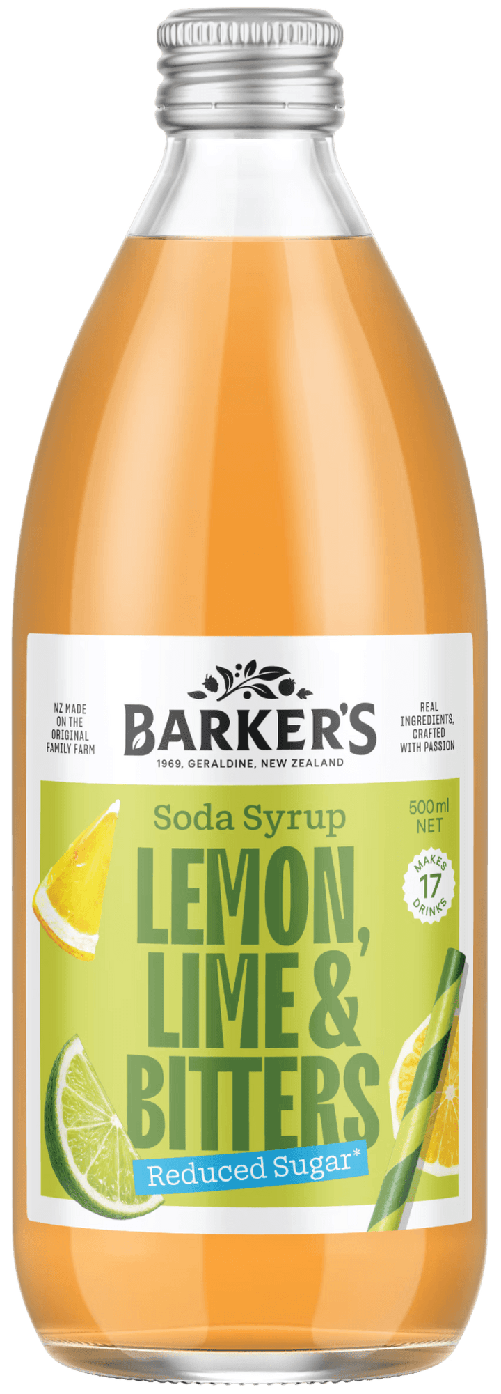 Barkers Lemon, Lime and Bitters Gin Cocktail Mixer