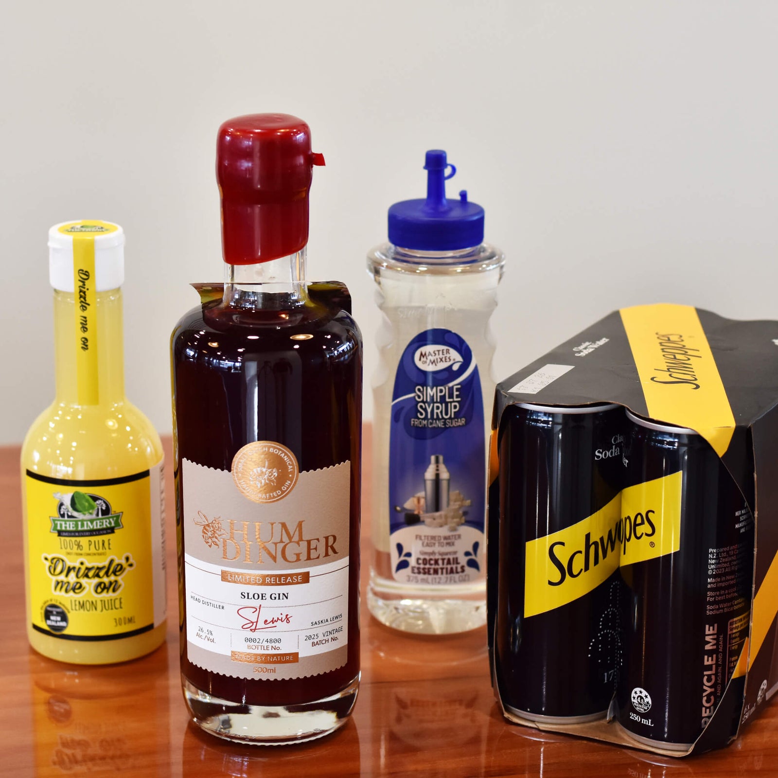 Gin Lemon Cocktail with Sloe Gin