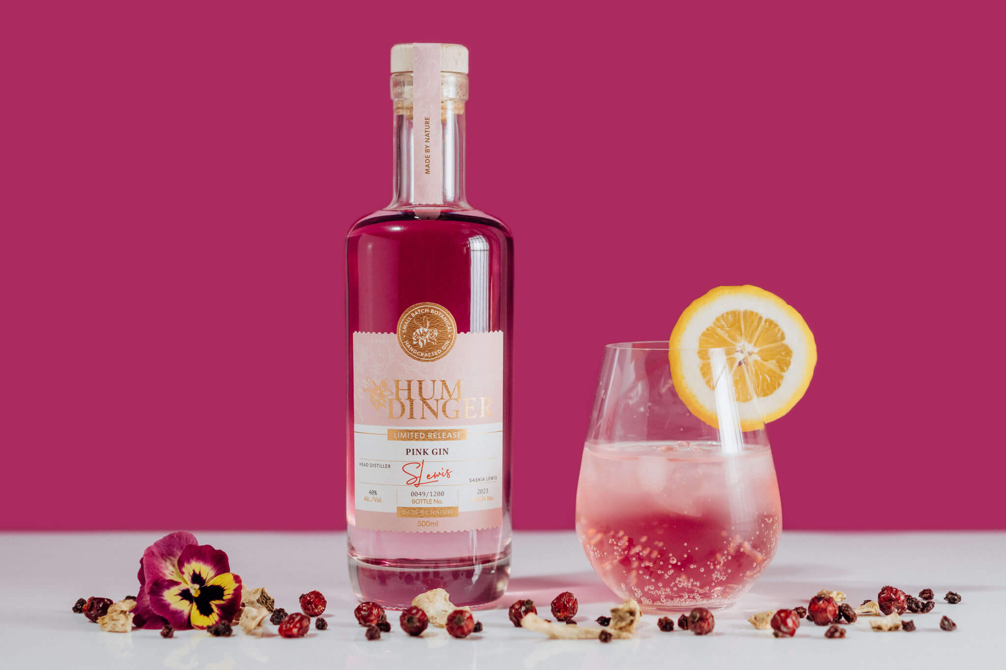 Humdinger Craft NZ Pink Gink Bottle
