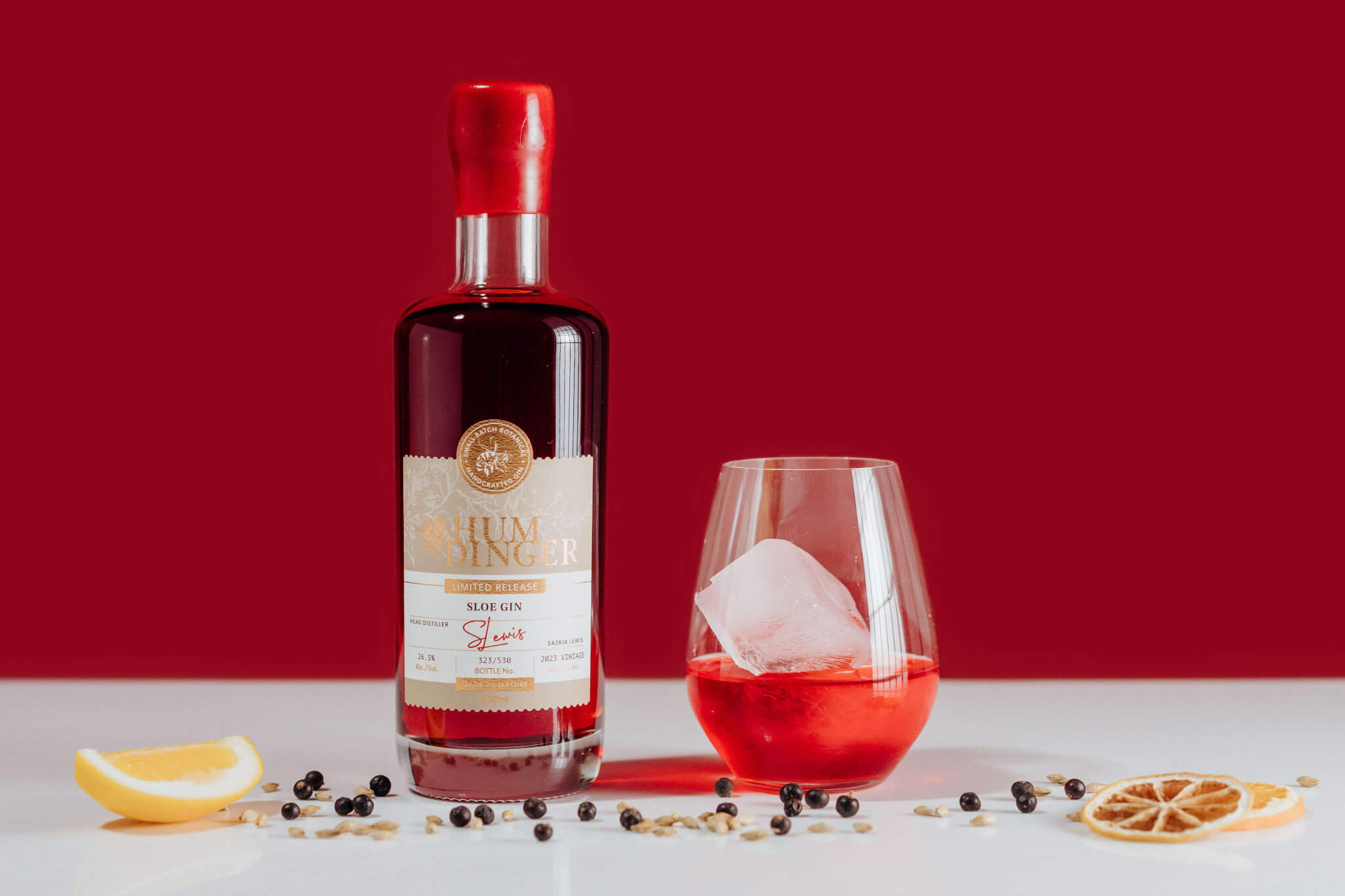 Humdinger NZ Sloe Gin Bottle - Geraldine Sloe Gin