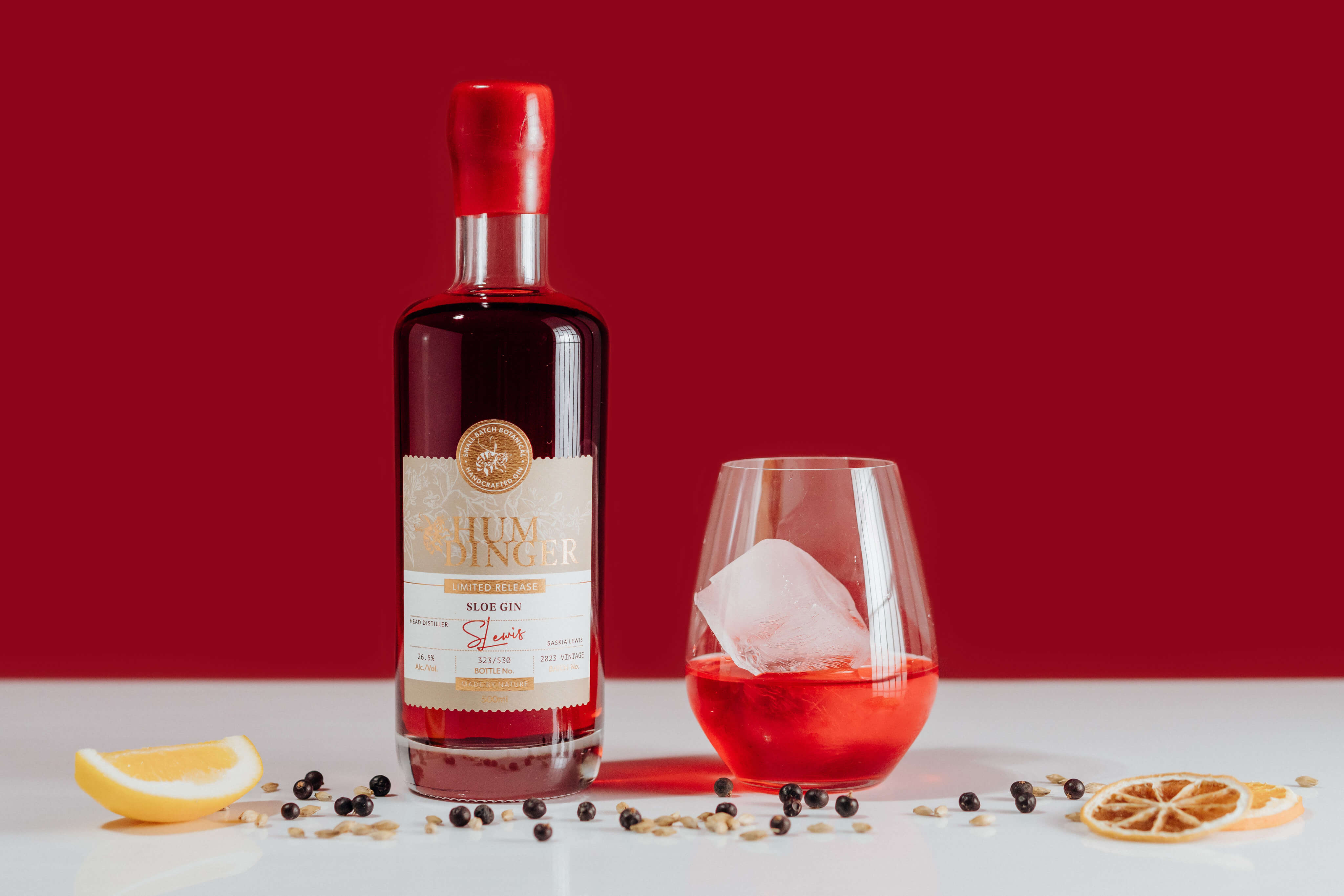 Humdinger NZ Sloe Gin Bottle - Geraldine Sloe Gin