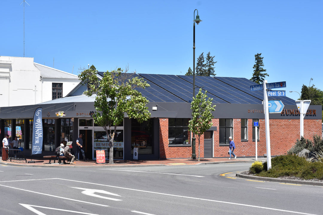 Humdinger Sustainable Gin Distillery with Solar Panels