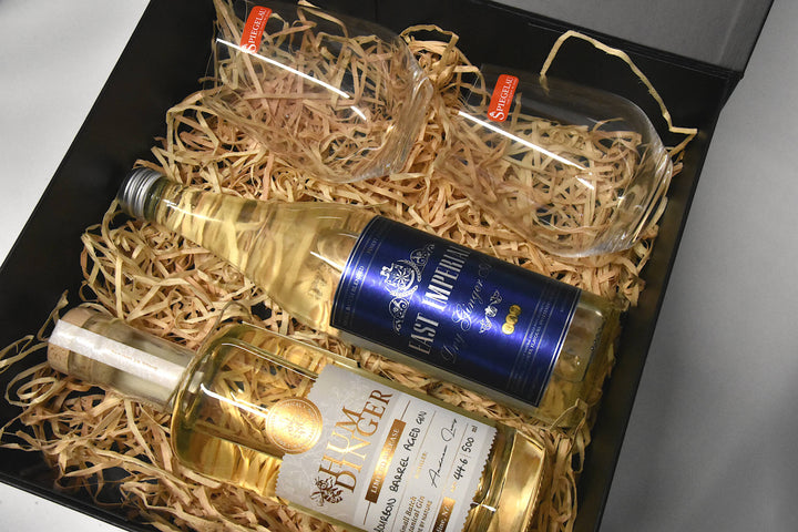 Barrel Aged Gin with Ginger Ale and Glasses Gift Box
