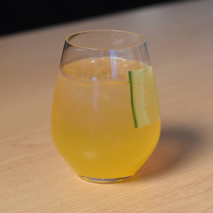 Picnicker Sunday Peach Fruit Cup Punch Cocktail from Geraldine Distillery