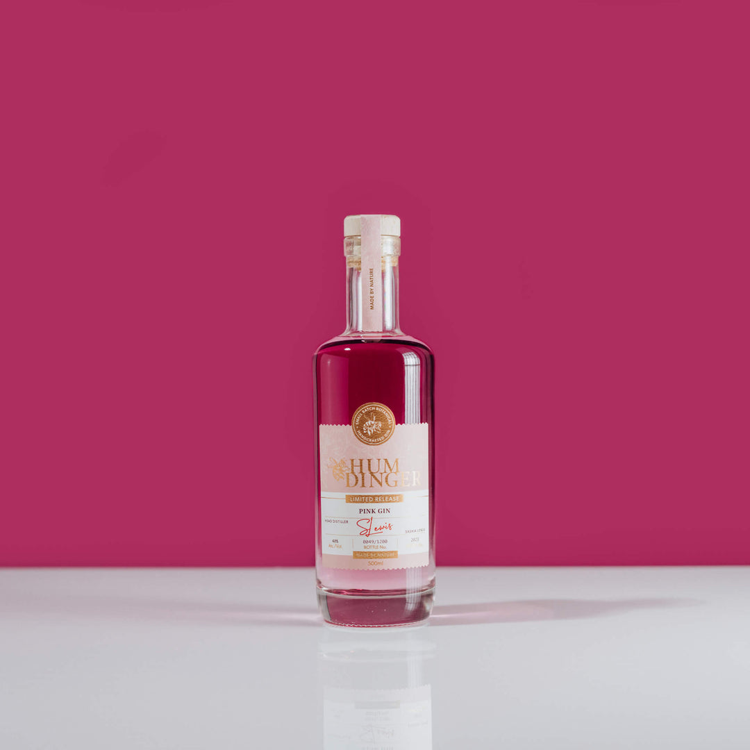 Humdinger Premium Pink Gin from Geraldine NZ
