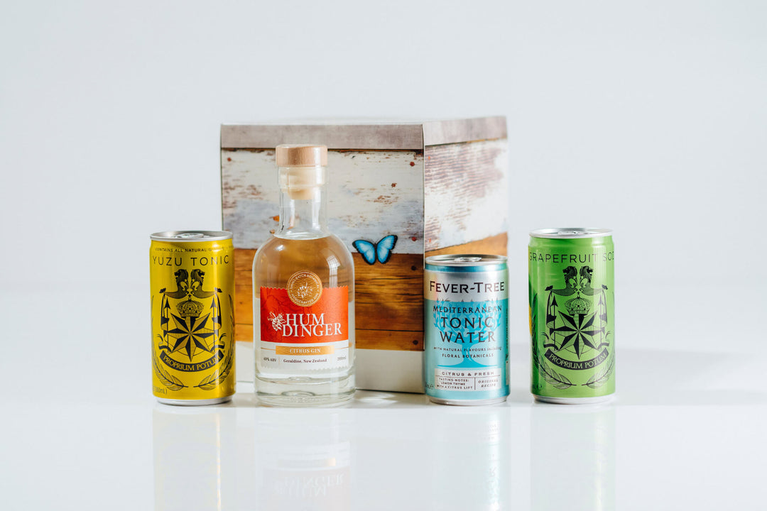 Humdinger Gin Gift Box with NZ Craft Gin from Geraldine