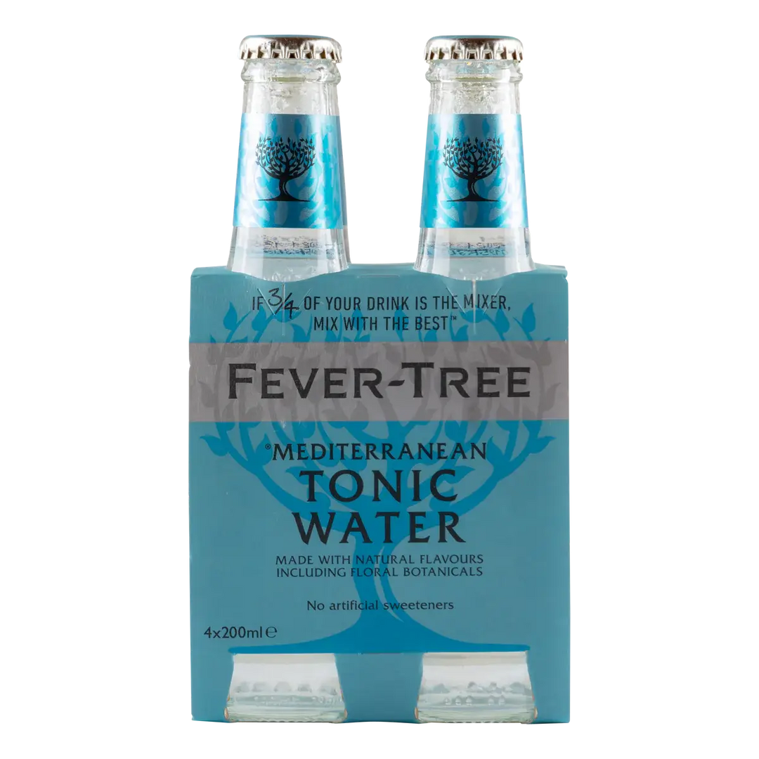 Fever Tree Mediterranean Tonic Water Gin Mixer 4-pack