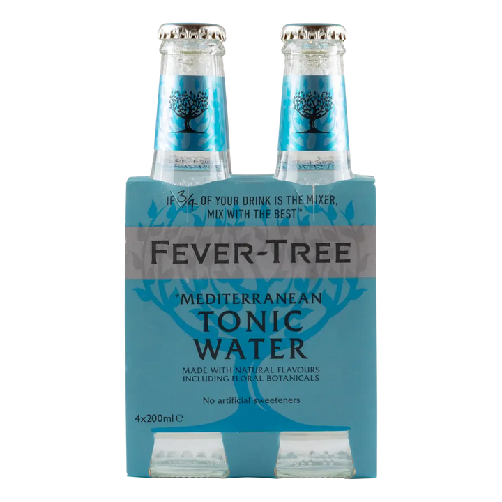 Fever Tree Mediterranean Tonic Water Gin Mixer 4-pack